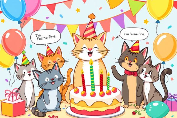 IX. Tom Swifties Cat Birthday Celebration